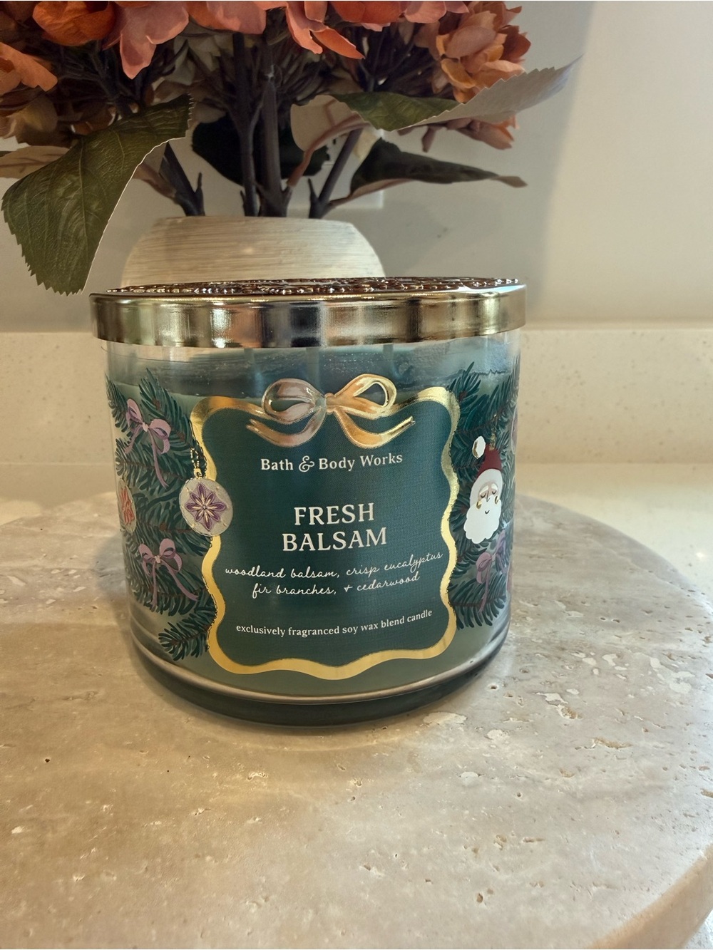 Bath & Body Works FRESH BALSAM 3-Wick Candle 14.5 oz *NEW*